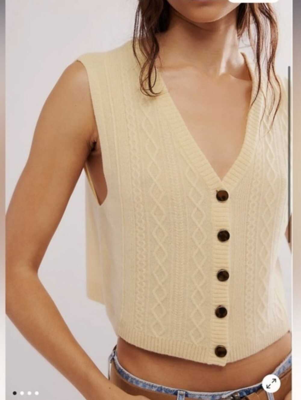 Free People Pastel Yellow Top